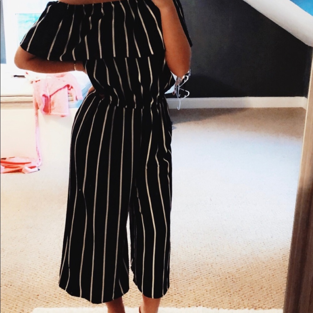 Navy & white TJ max never worn jumpsuit